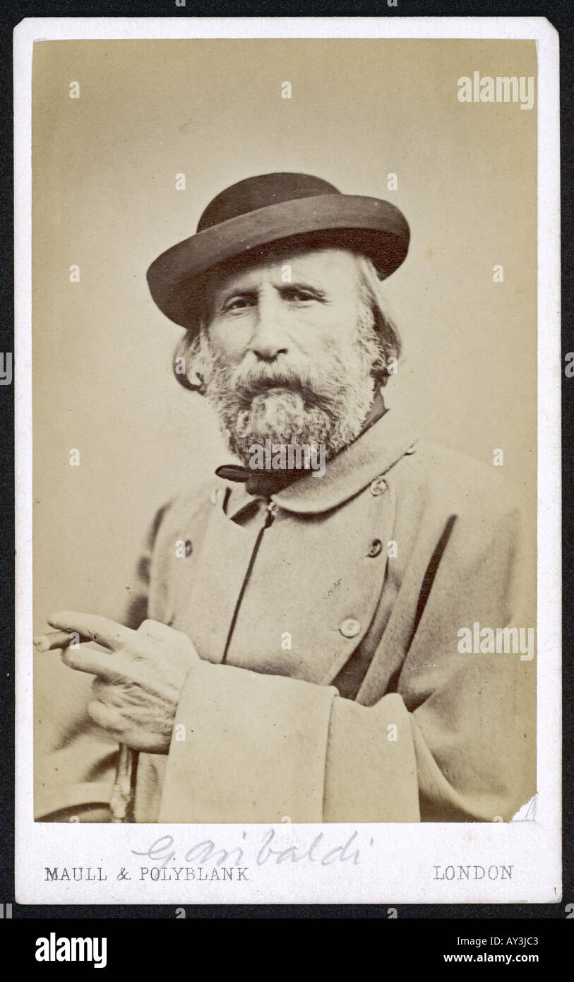 Giuseppe Garibaldi Foto Stock