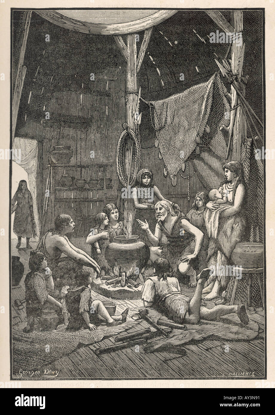 Età del Ferro la narrazione di storie Foto Stock