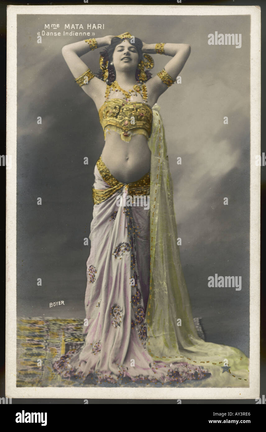 Mata Hari Boyer cartolina Foto Stock
