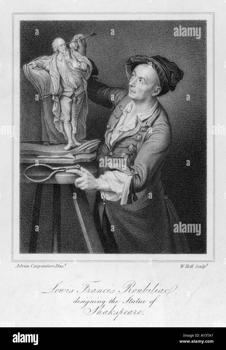 Roubillac al lavoro Foto Stock