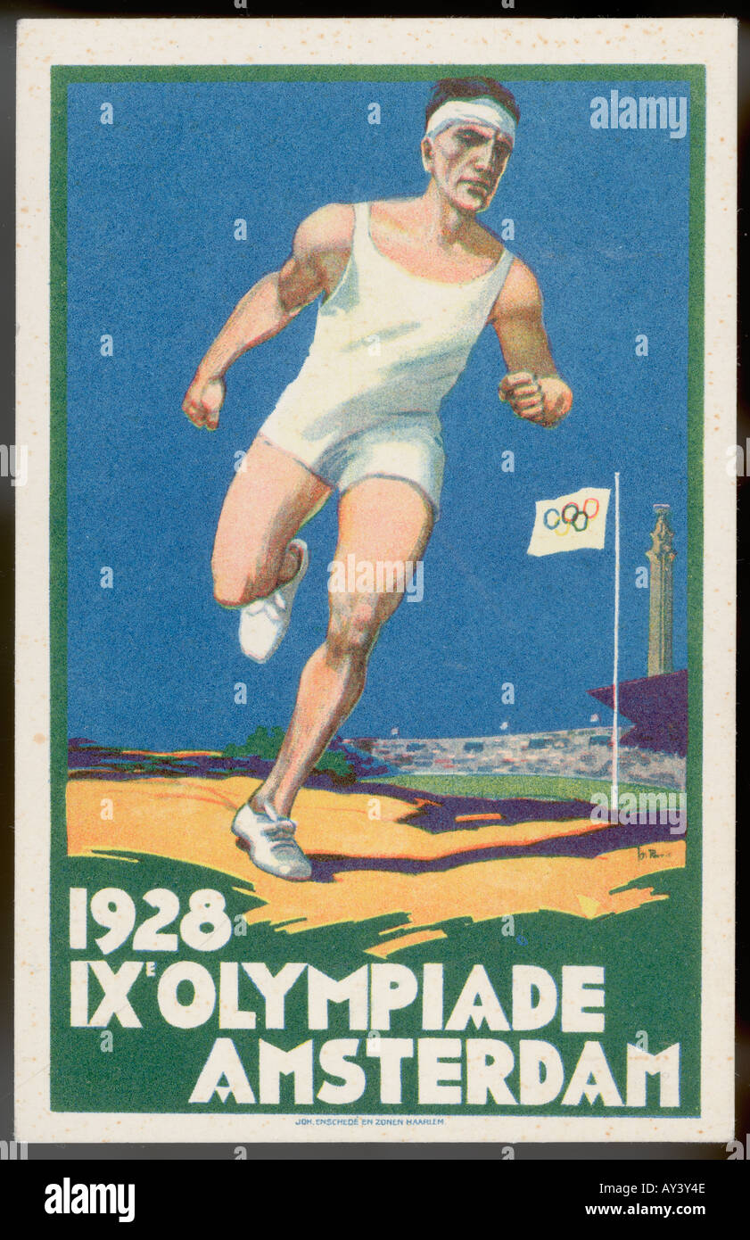 Olimpiadi 1928 Poster Foto Stock