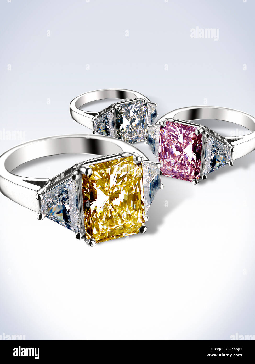 Diamante anello di innesto Foto Stock