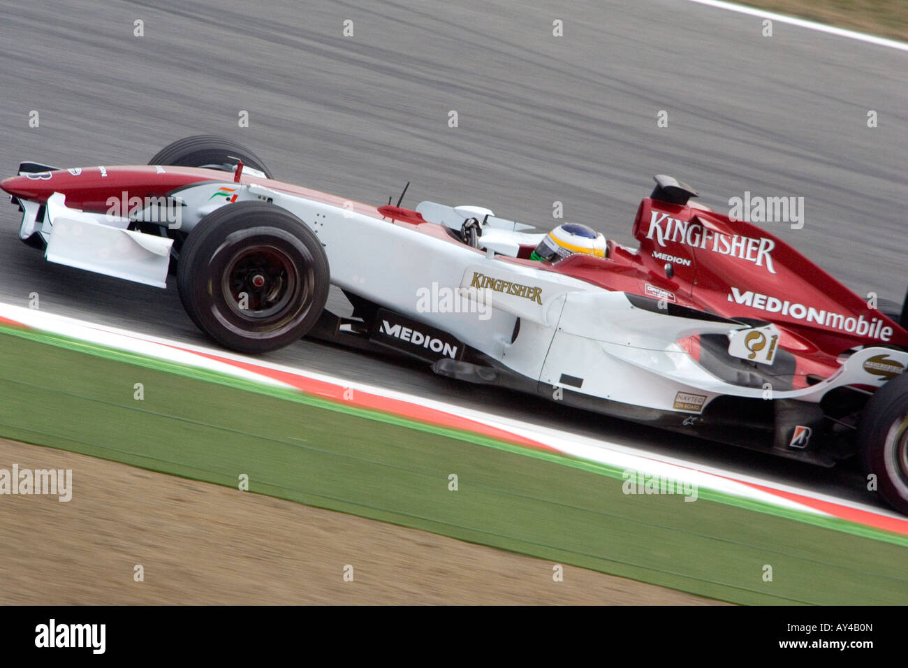 Giancarlo Fisichella la guida per la Force India-Ferrari team di Formula Uno Foto Stock