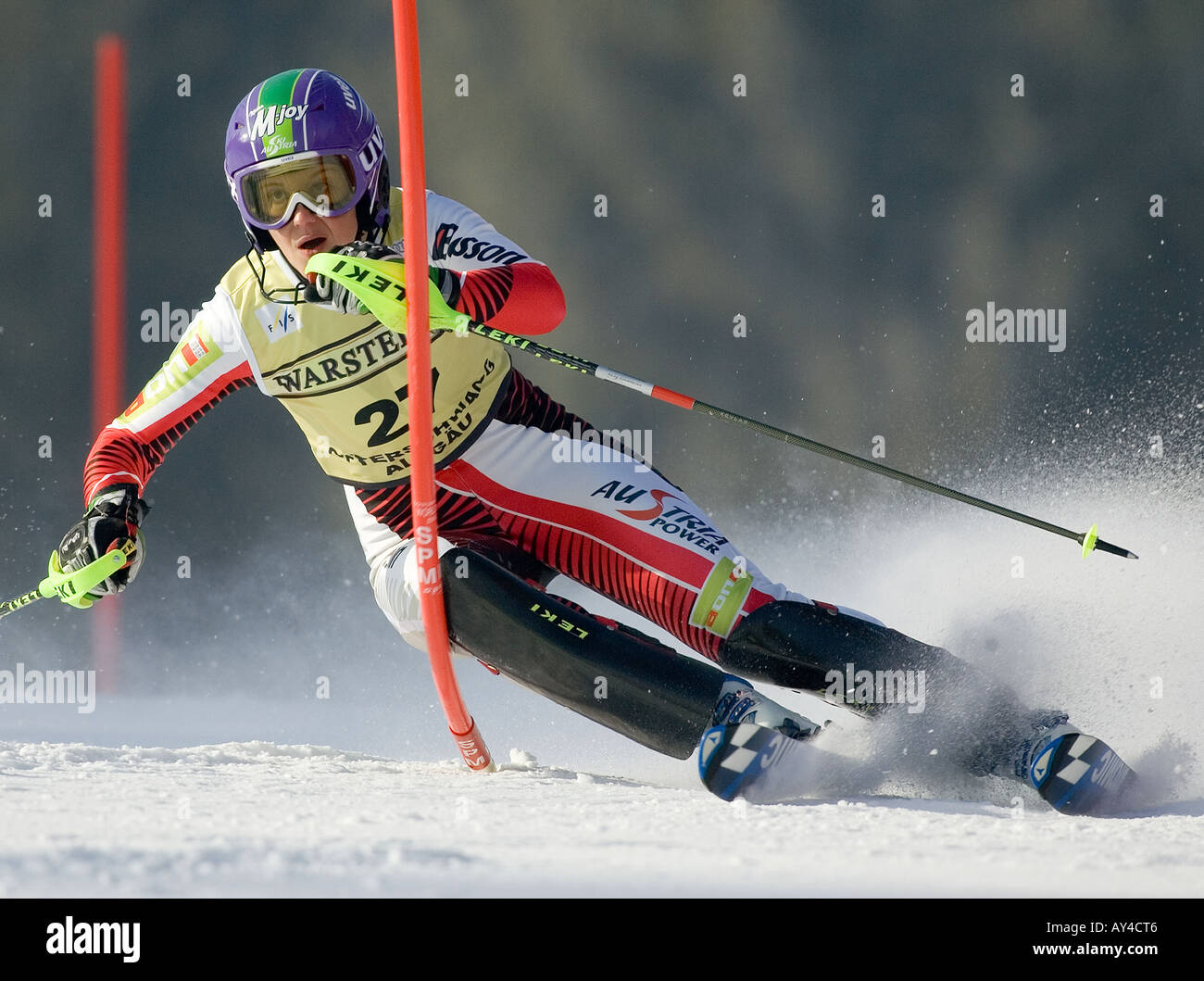 KIRCHGASSER Michaela, Austria - Weltcup Damen Ofterschwang/GER - 04 02 2006 Foto Stock