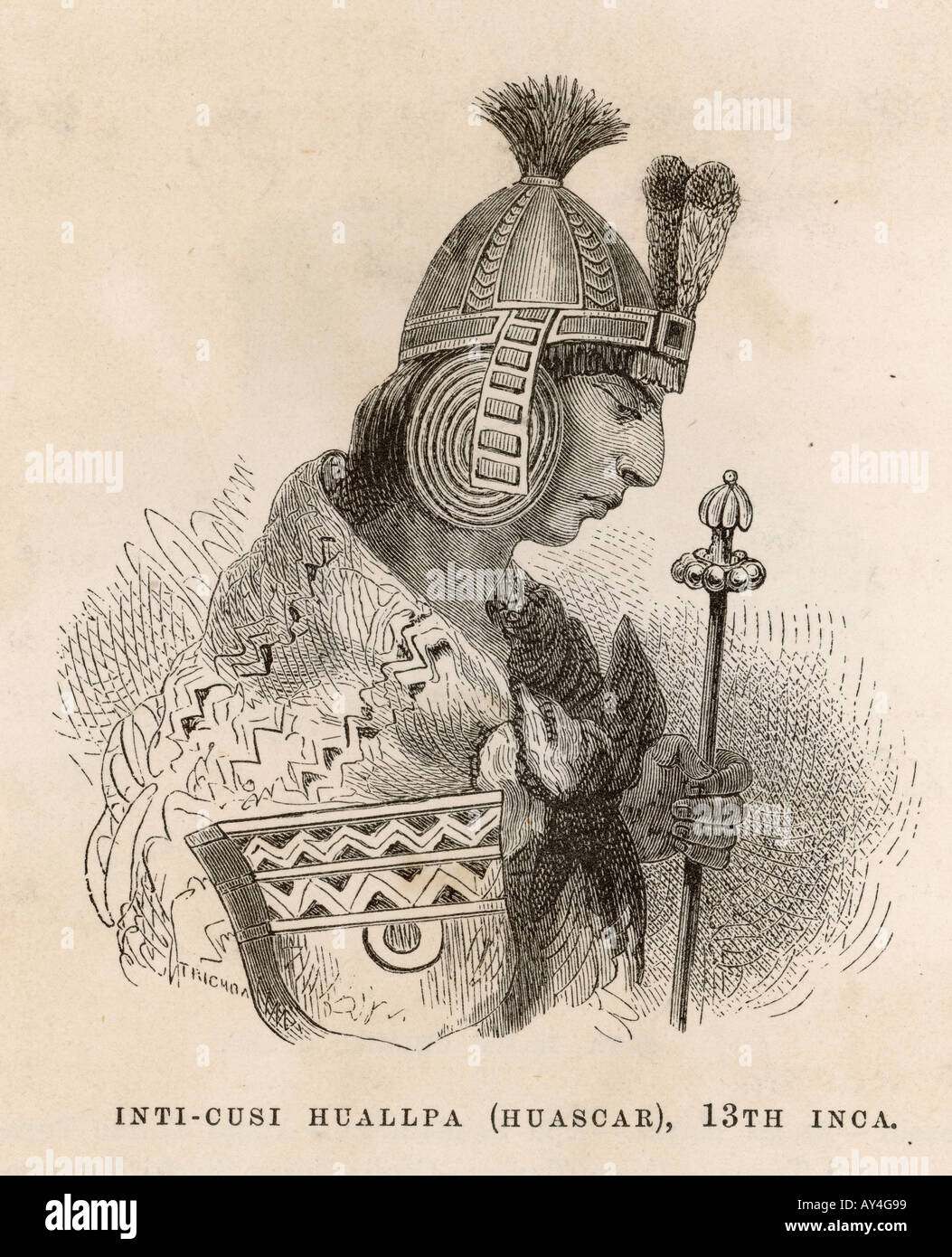 L'imperatore Washkar Inka Foto Stock