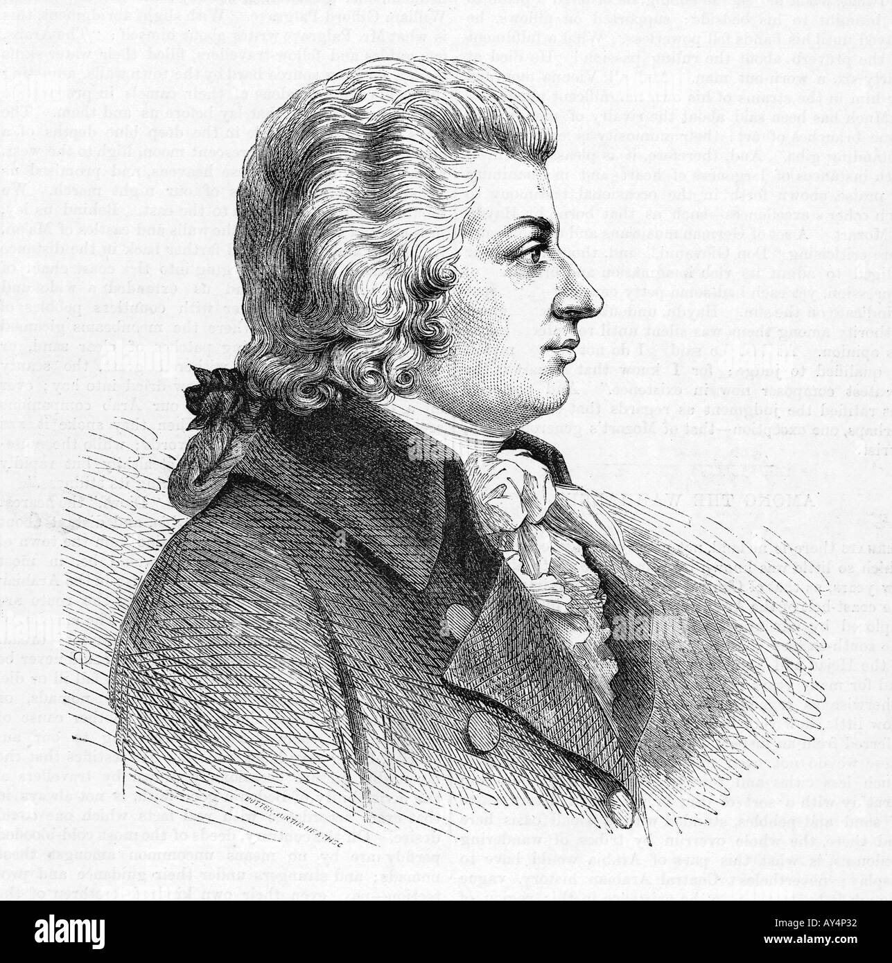 Mozart 1756 1791 Foto Stock