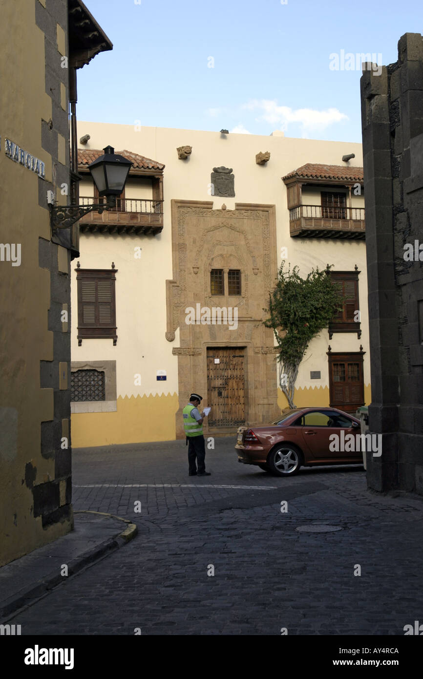 Come ottenere un parcheggio ticket Las Palmas di Gran Canaria Foto Stock