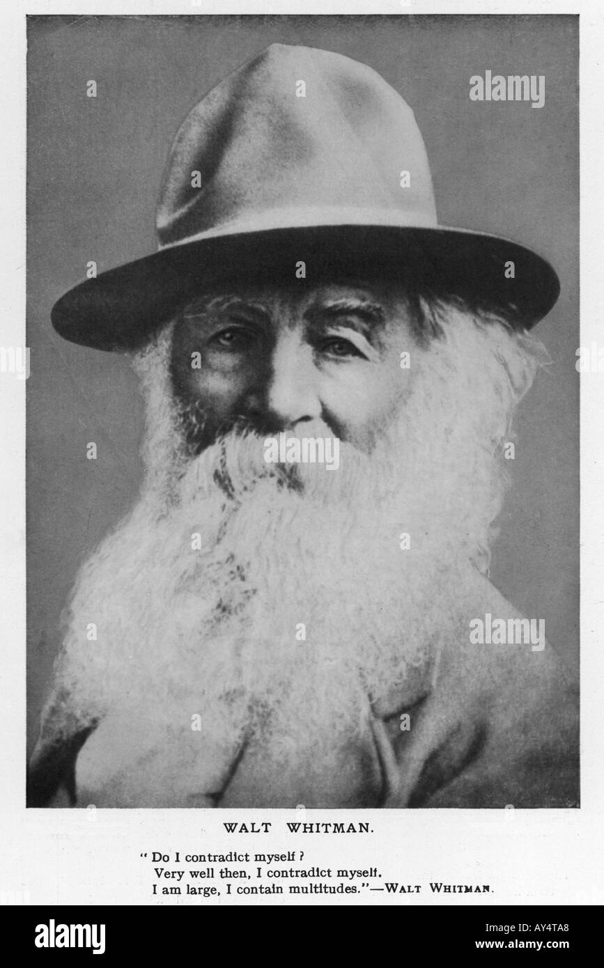 Walt Whitman foto Foto Stock