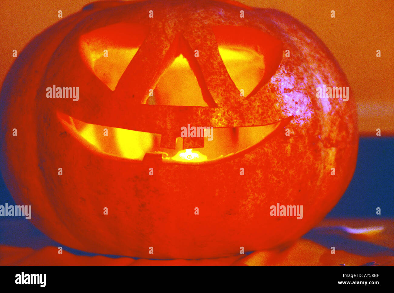 Zucca di Halloween sb Foto Stock