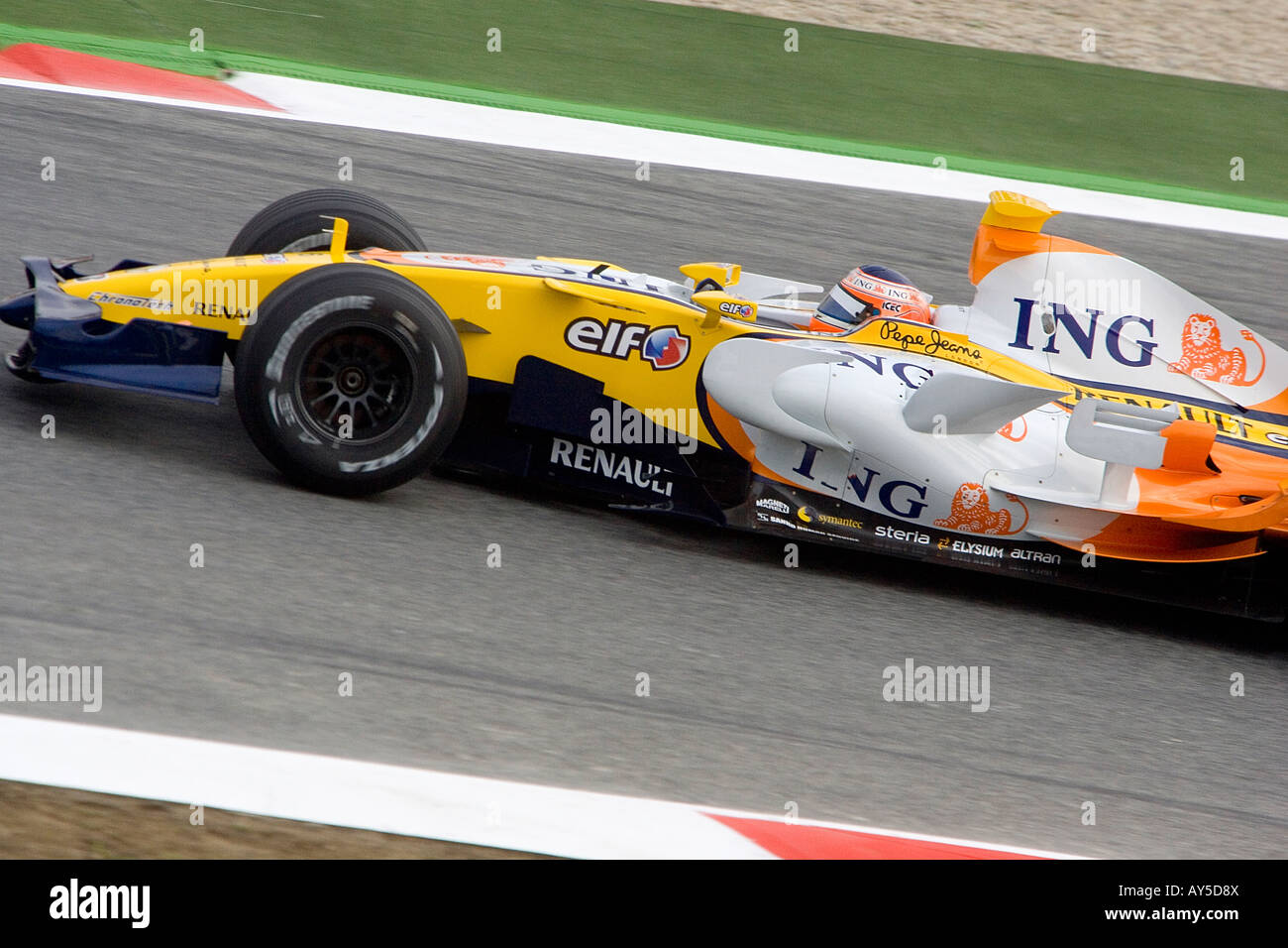 Nelson Piquet Junior, guida per la Renault team di Formula Uno Foto Stock