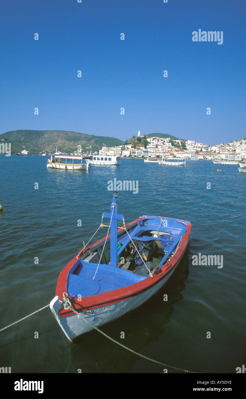 La Grecia METHANA Pelonnese Harbour Argolide Foto Stock
