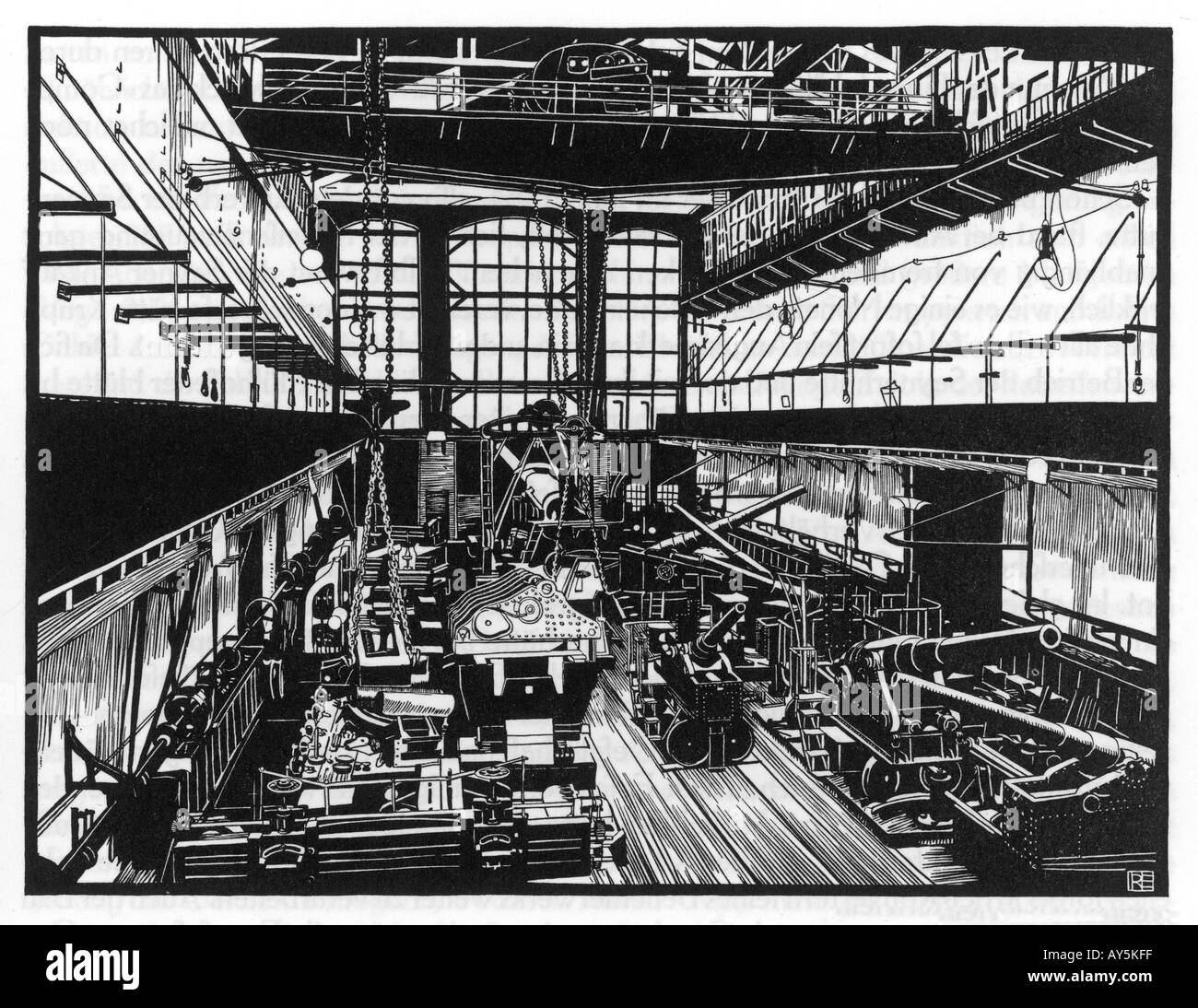 La Krupp Machine Shop iv Foto Stock La Krupp Machine Shop iv Foto Stock