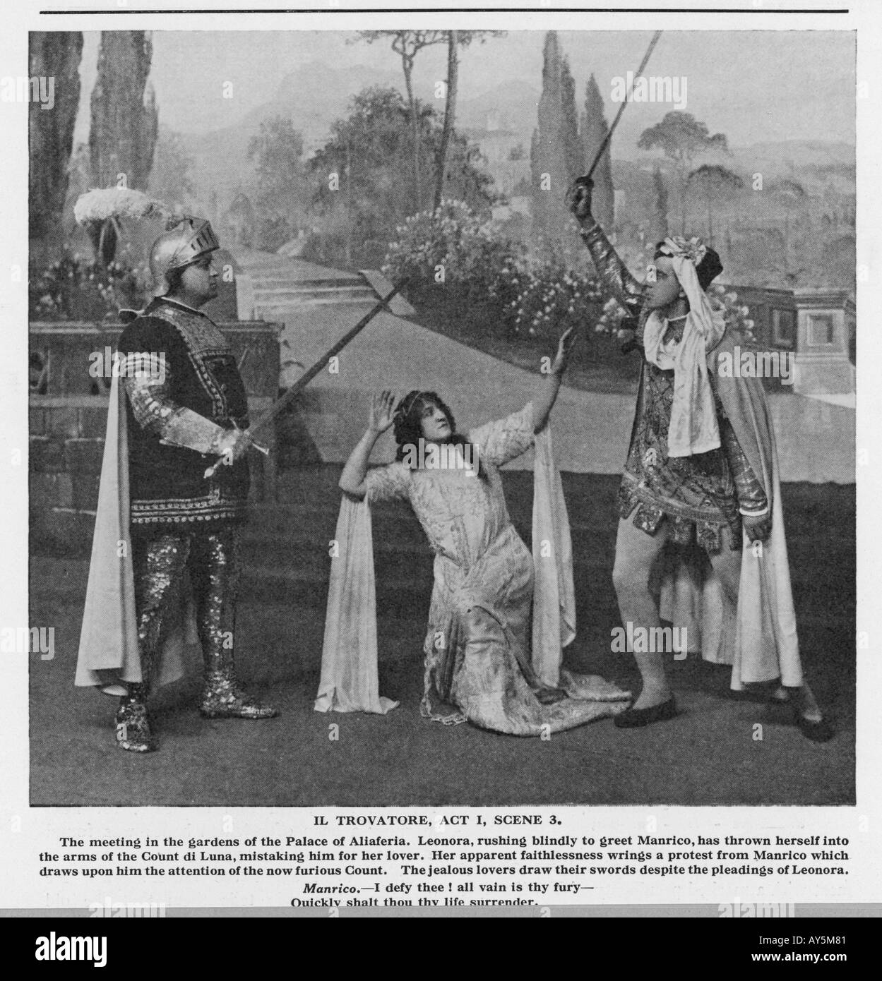 Verdi Trovatore I.3 Foto Stock