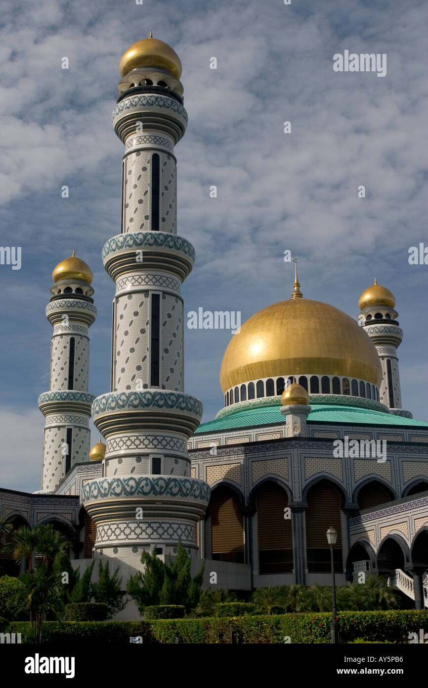 Jame Asr Hassanil Bolkiah moschea, Bandar Seri Begawan, Brunei Foto Stock