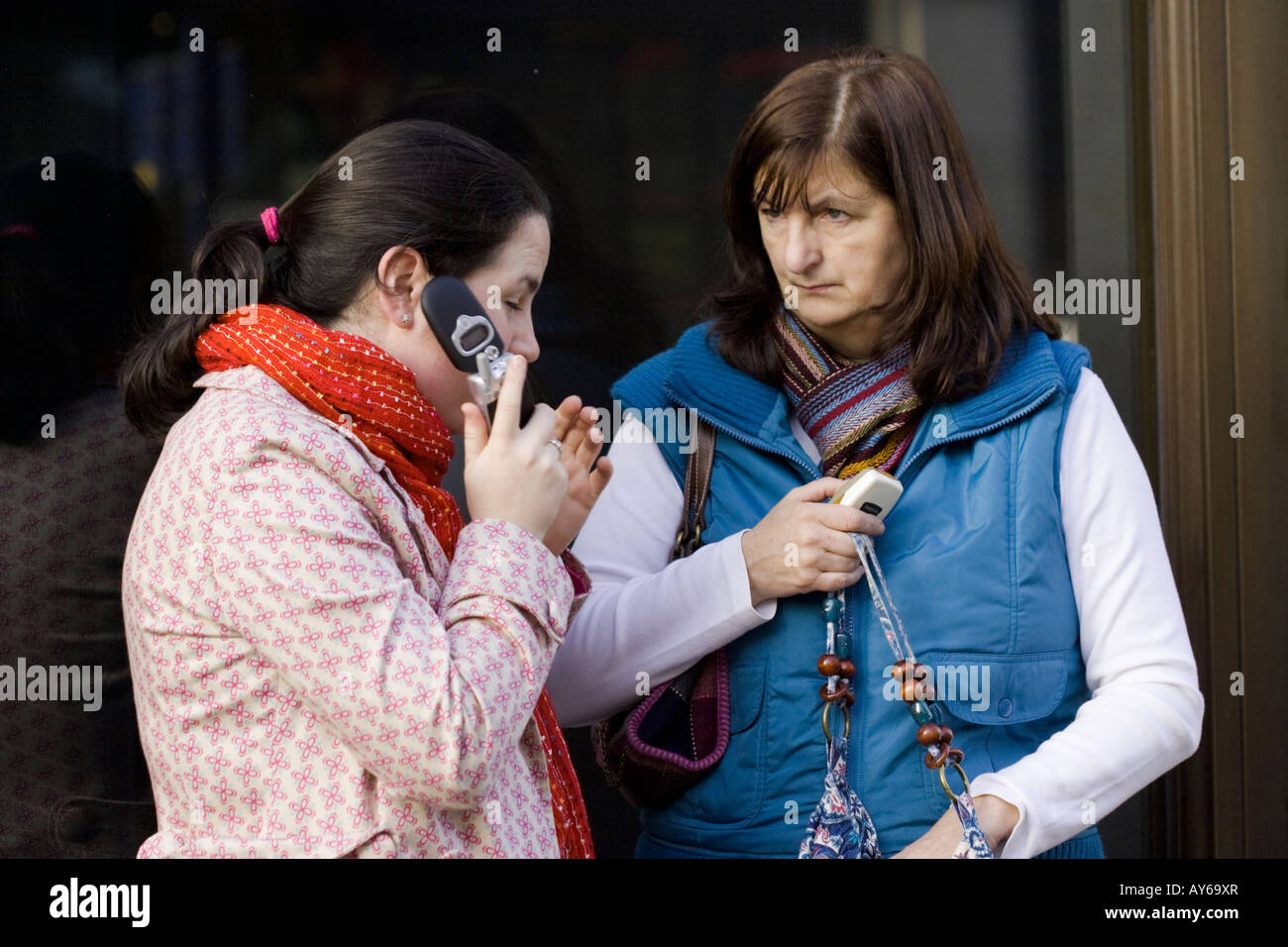 Persone su Street, Londra Foto Stock