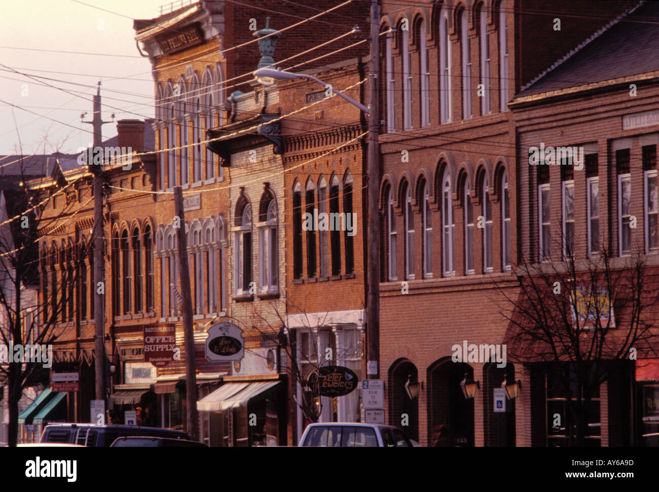 Il quartiere storico di Exeter new Hampshire USA Foto Stock
