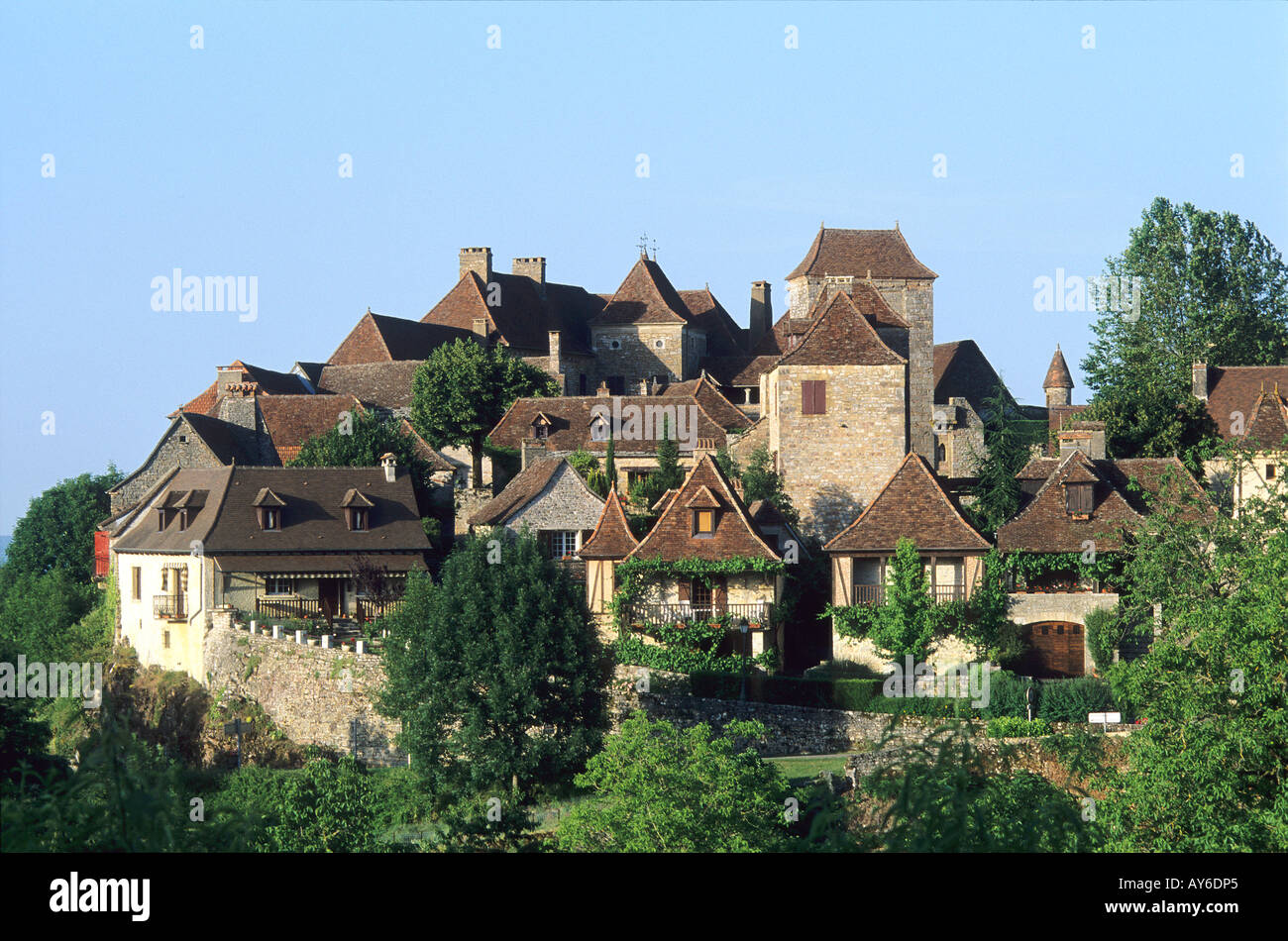 Partita la Vallée de la Dordogne Loubressac Foto Stock