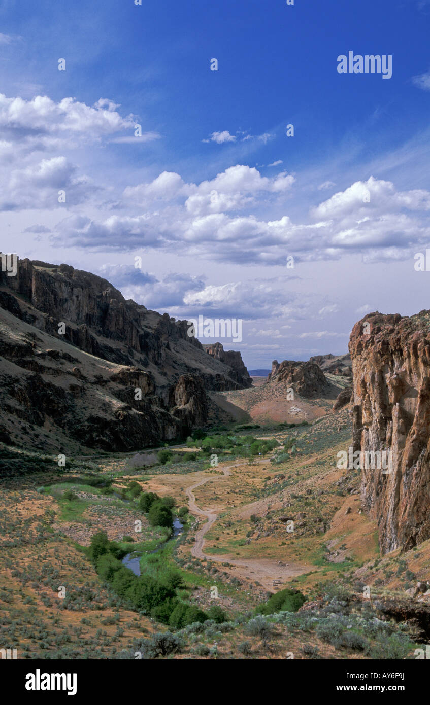 Soccorrere Creek membro Recreation Area eastern Oregon Foto Stock