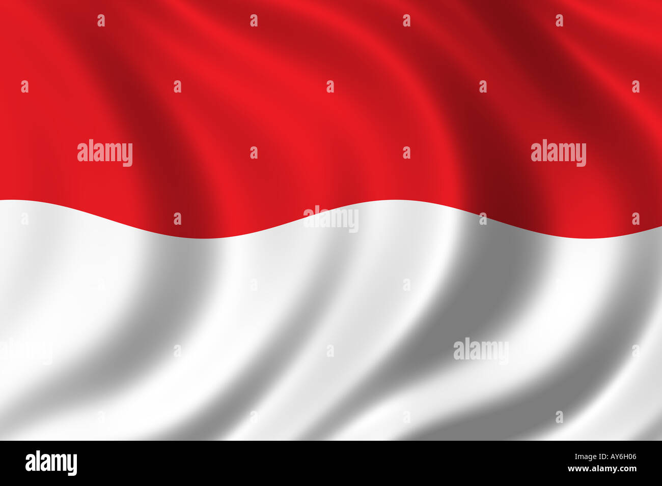 Bandiera di Indonesia Foto Stock