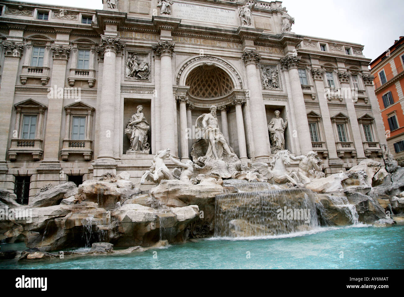 Fontana di Trevi a Roma Foto Stock