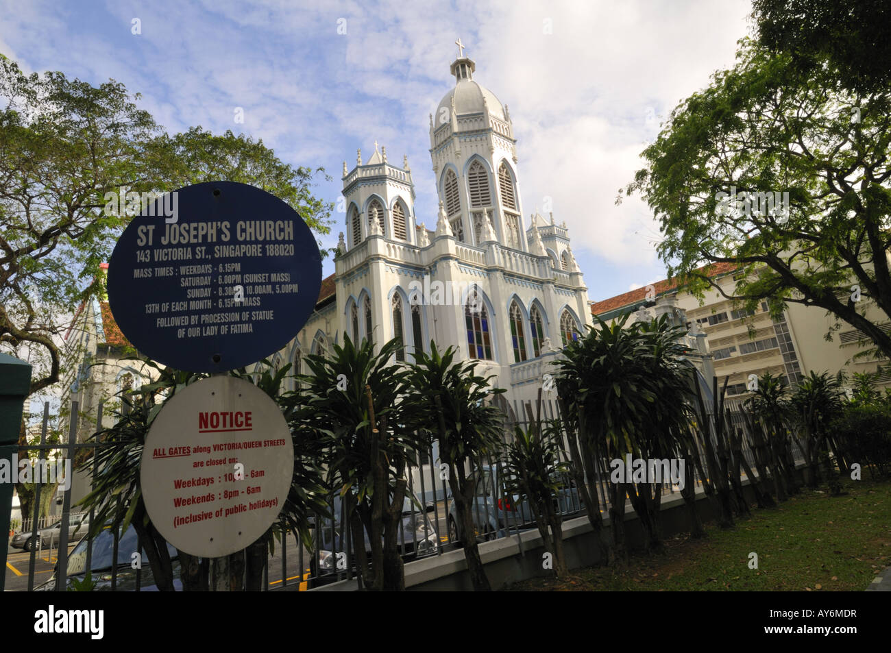 San Giuseppe chiesa in Victoria Street Singapore Foto Stock