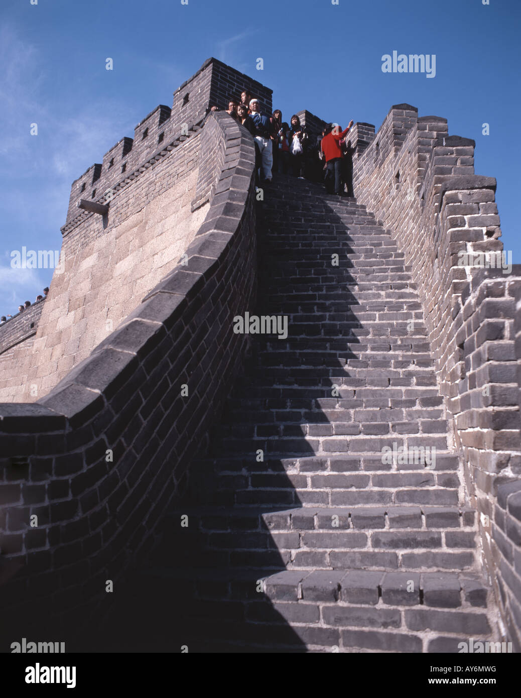 La Grande Muraglia della Cina, Badaling, Pechino e nord-est, Repubblica Popolare di Cina Foto Stock