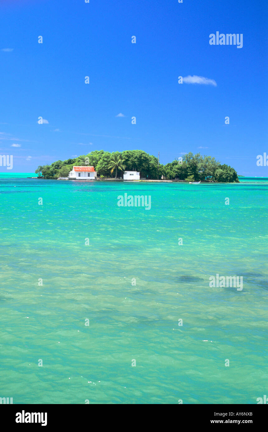 Regione sud-orientale, Grand Port Bay, Mouchoir Rouge isola,isolotto Foto Stock