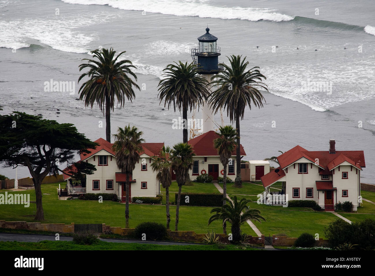 Point Loma faro a San Diego in California Foto Stock