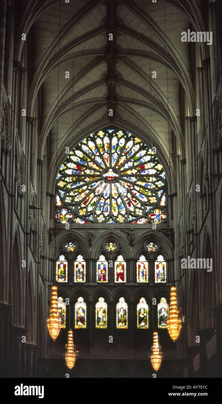Interno di Westminster Abbey 1 Foto Stock