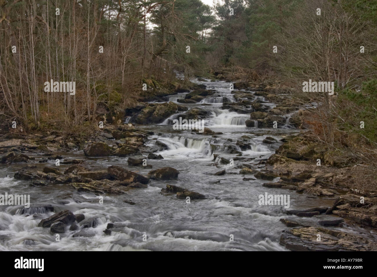 Falls of Dochart Foto Stock