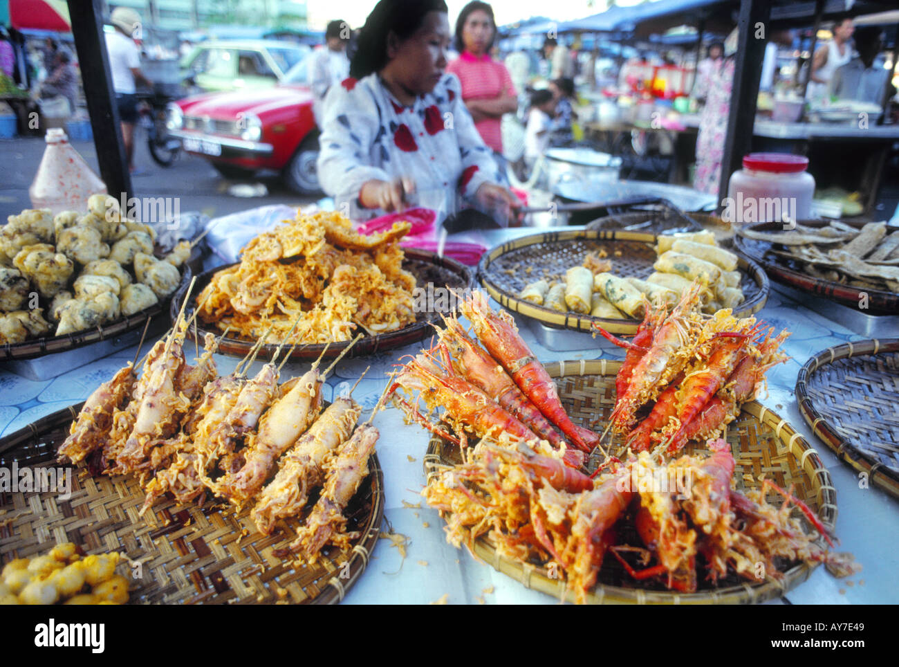 Malaysia kota bahru food centre Foto Stock