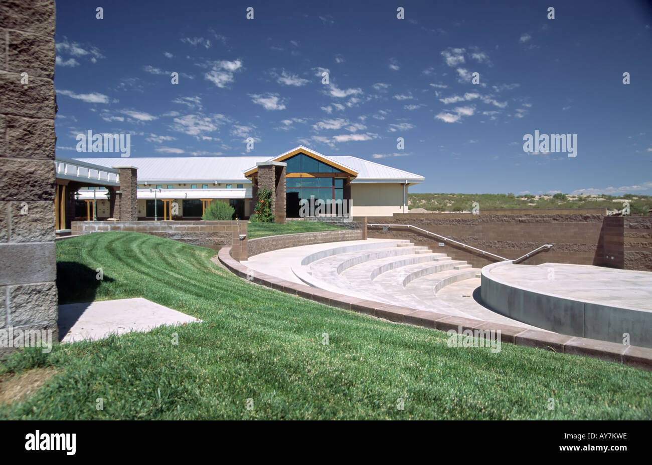 Signor 0383 l'anfiteatro all'aperto del Nuovo Messico Farm e Ranch Heritage Museum, in Las Cruces, Nuovo Messico. Foto Stock