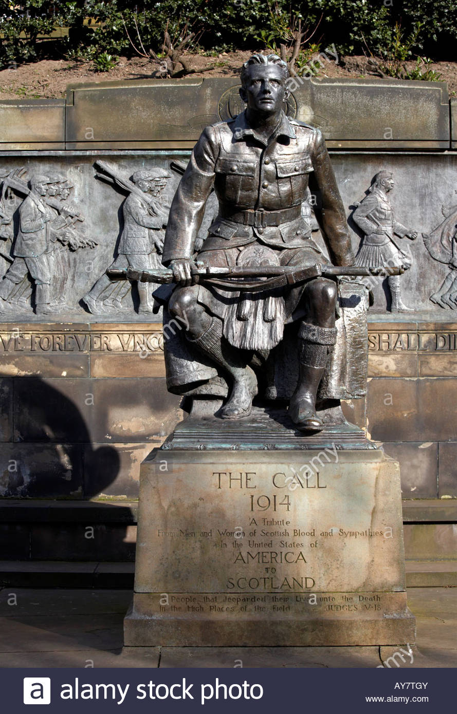 WW1 Scots American War Memorial Edimburgo, Scozia Foto Stock