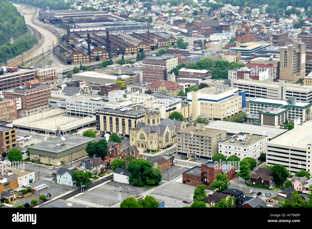 Vista di Johnstown Pennsylvania PA Foto Stock