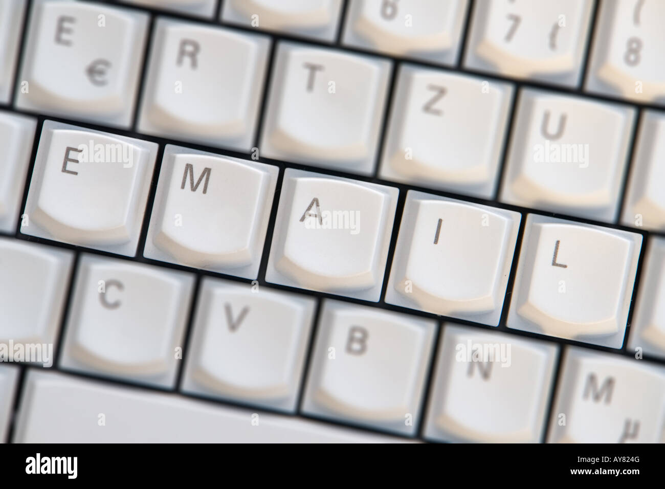 Tastiera EMAIL Foto Stock