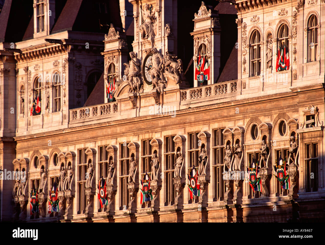 Hotel de Ville, Parigi, Francia Foto Stock