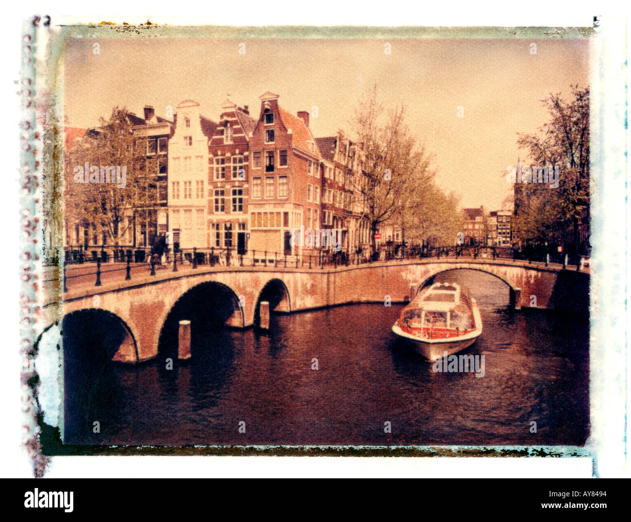 Canale Keizersgracht, Amsterdam, Olanda Foto Stock