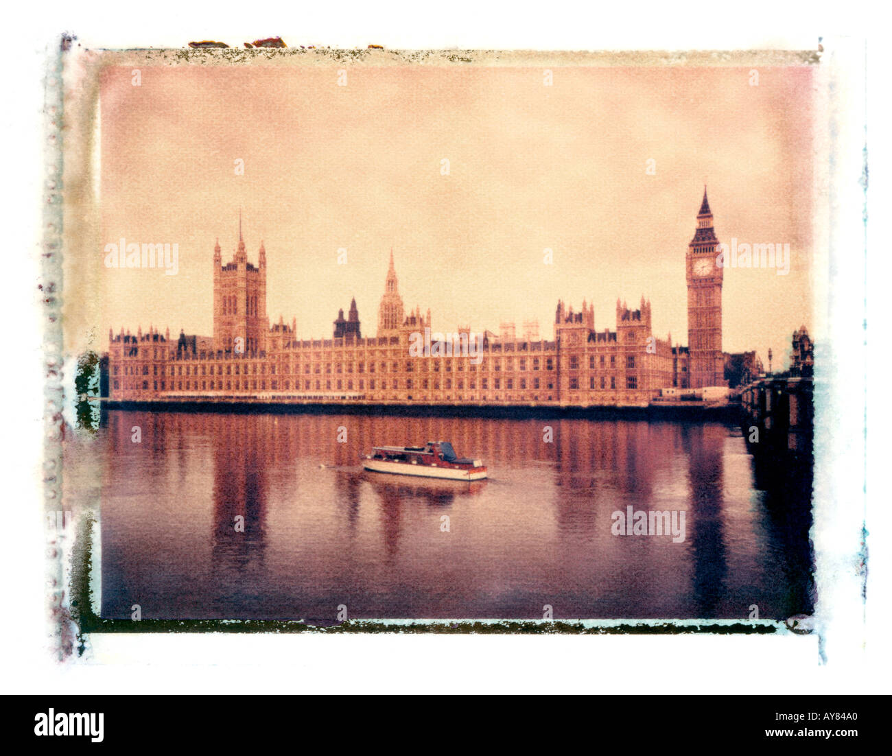 Il Big Ben, la Casa del Parlamento, Londra, Inghilterra Foto Stock