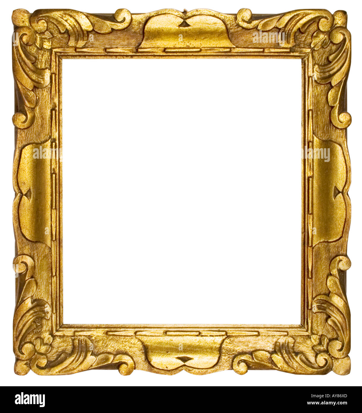Cornice immagine Gold (quadrato Foto stock - Alamy