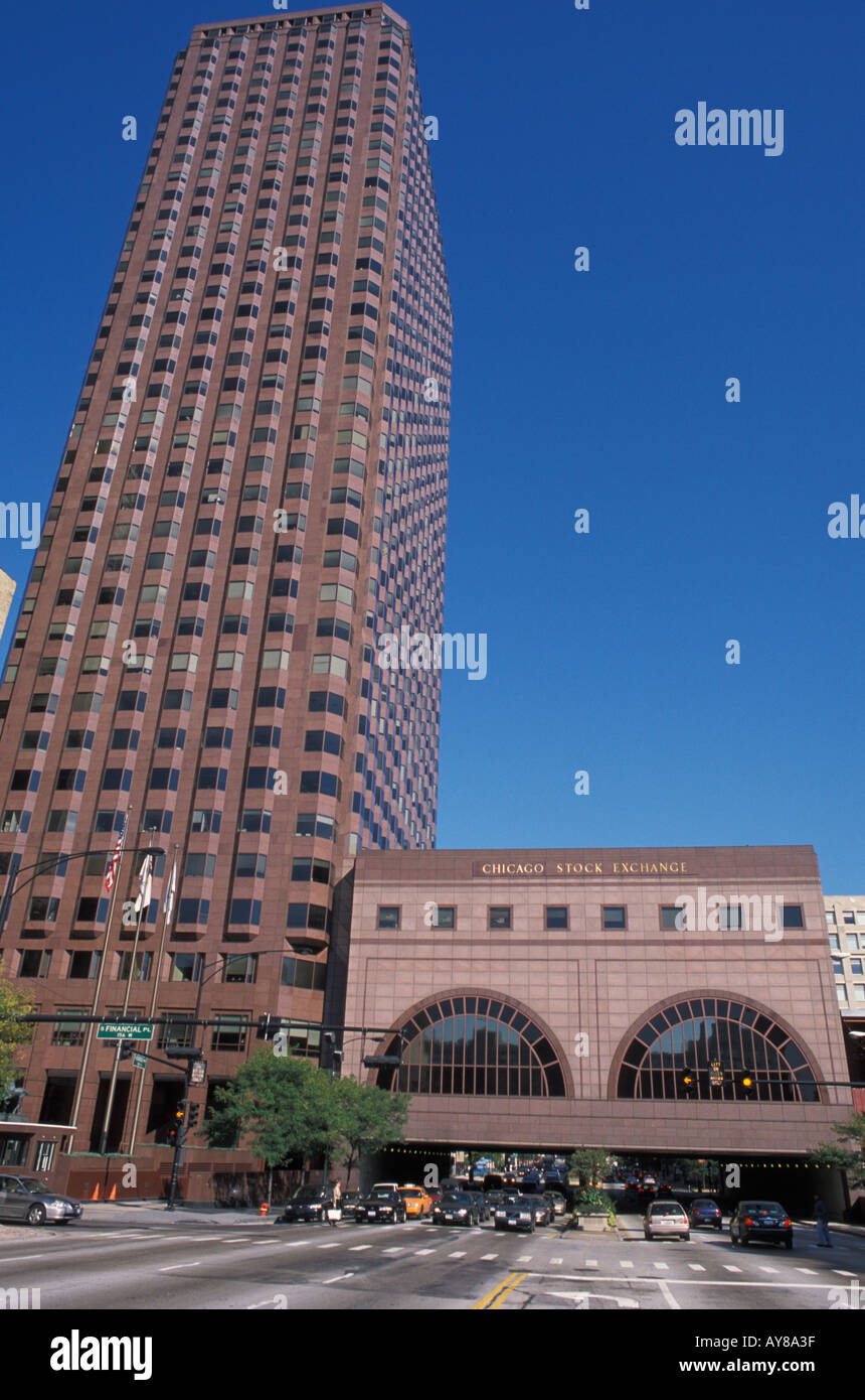 L'edificio dello Stock Exchange Chicago STATI UNITI D'AMERICA Foto Stock