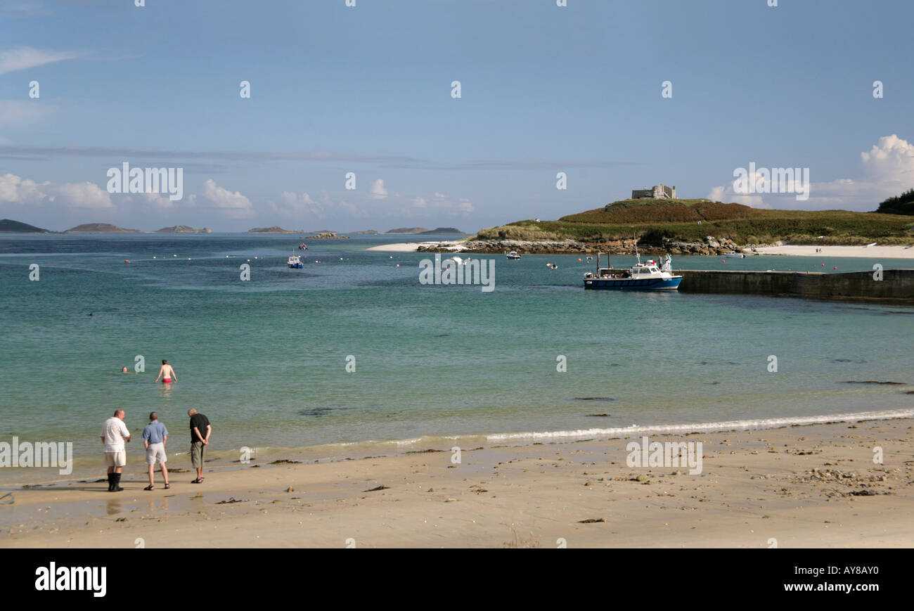 Fotografia di stock di vecchi Grimsby Quay e Fortino Foto Stock