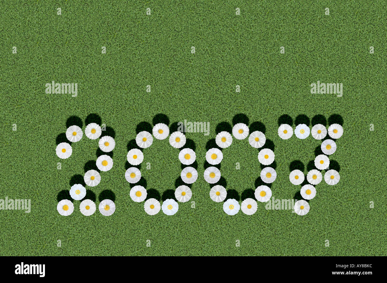 anno 2007 passato Foto Stock