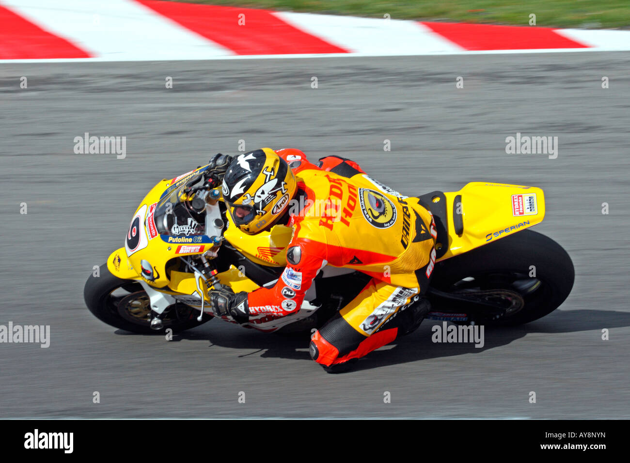 Guy Martin British Superbike Team Hydrex Bike Animal Honda CBR 1000 RR Fireblade Foto Stock