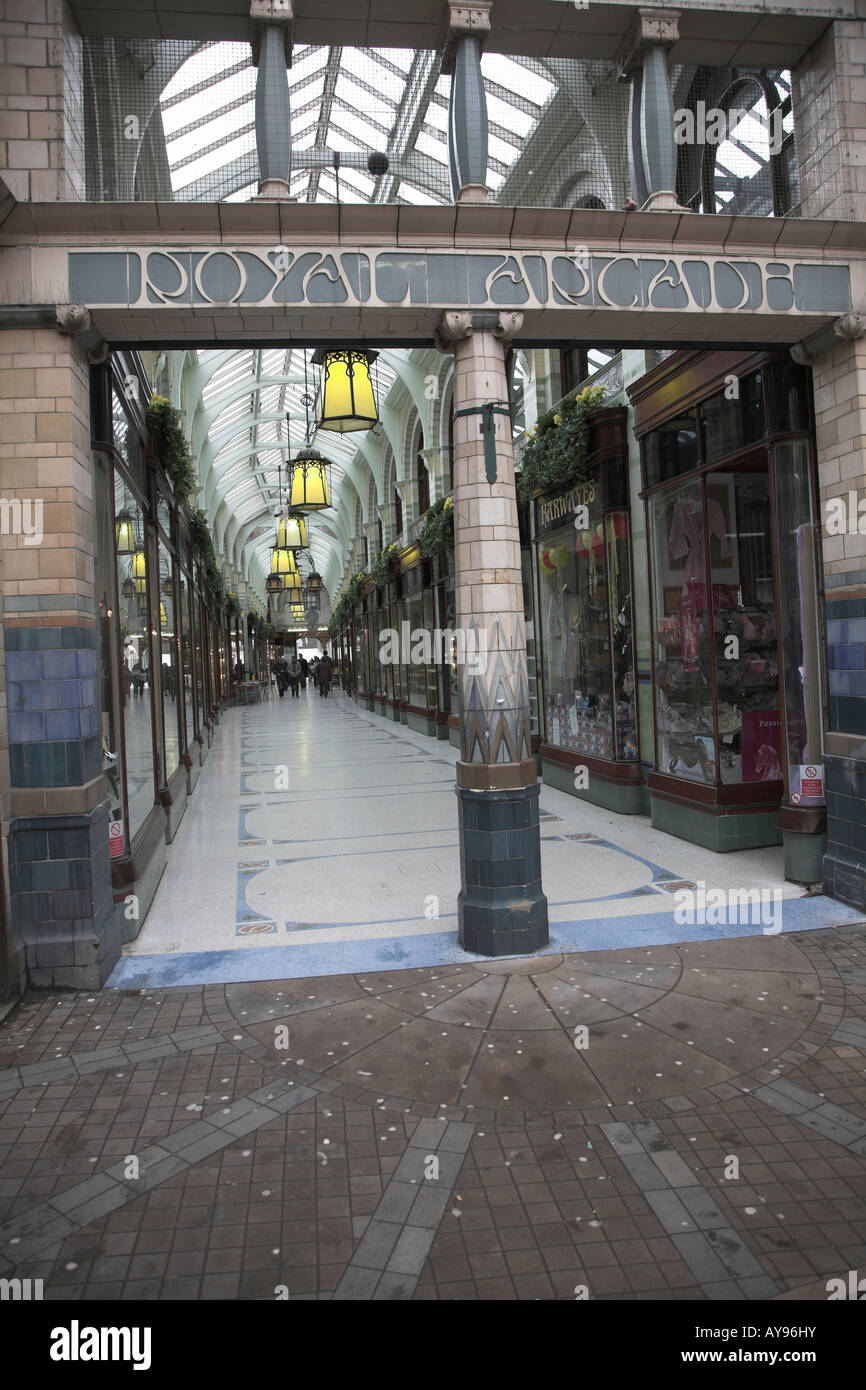 Royal arcade Norwich, Norfolk, Inghilterra Foto Stock