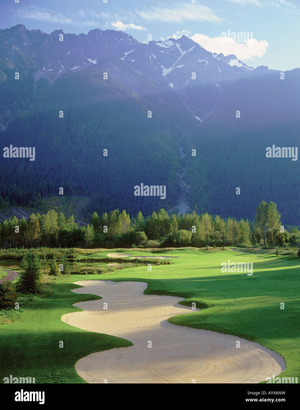 Campo da golf Whistler della Columbia britannica in Canada Foto Stock
