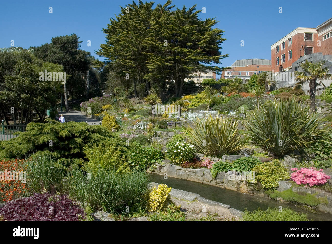 Regno Unito Bournemouth Dorset giardini centrali Foto Stock