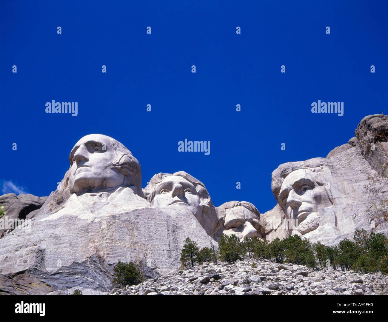 Il monte Rushmore monumento nazionale, Black Hills, Dakota del Sud Foto Stock