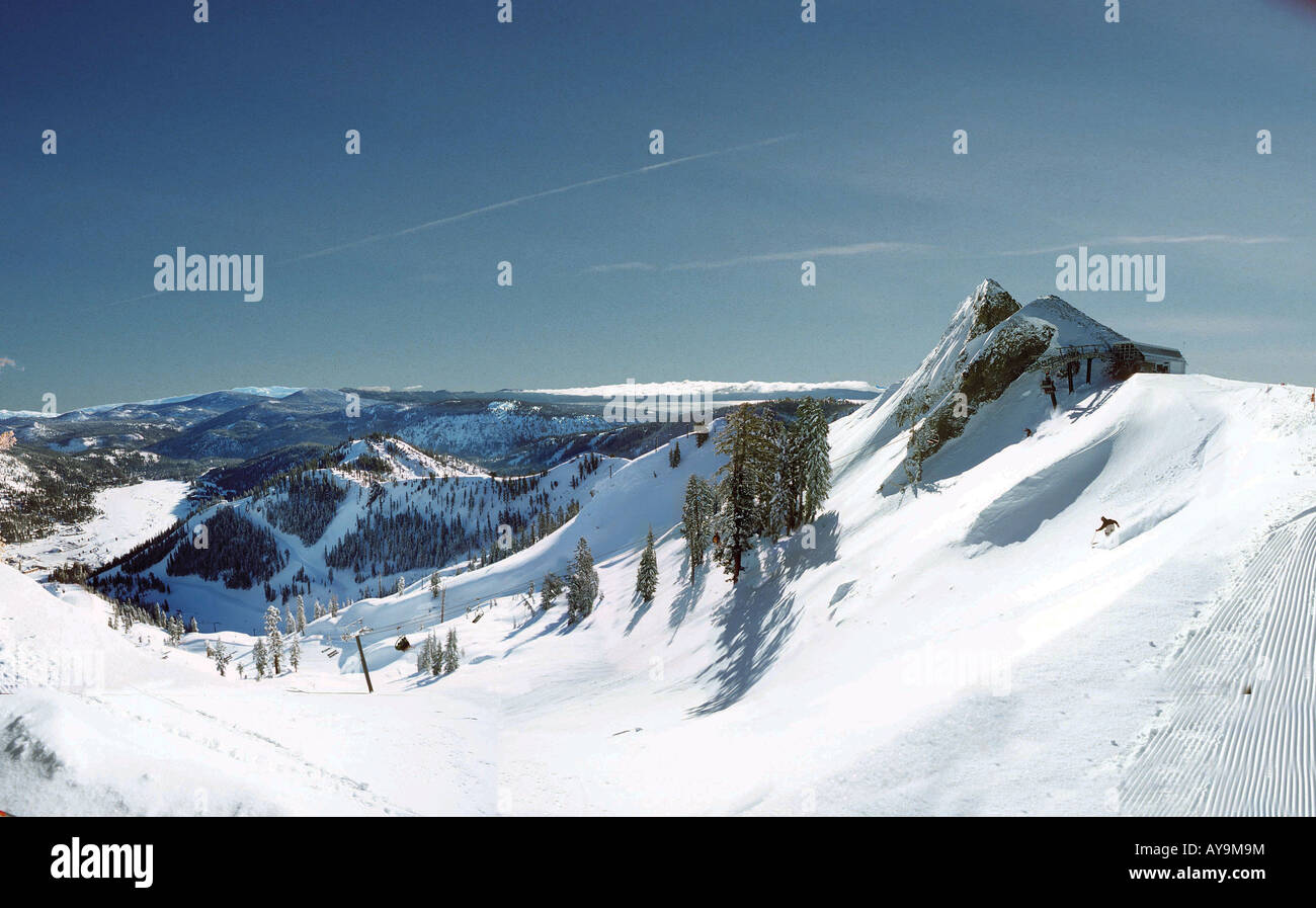 SQUAW VALLEY OLYMPIC VALLEY TAHOE CITY CALIFORNIA usa america stati uniti Foto Stock