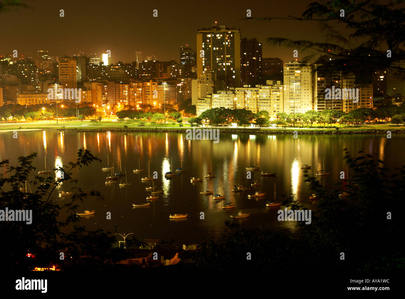 Il Botafogo bay, Rio de Janeiro, Brasile Foto Stock