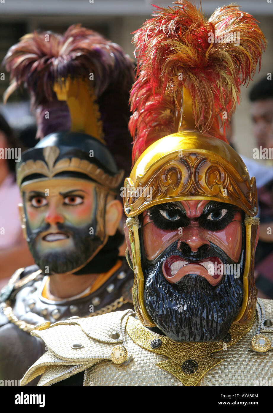 Moriones maschera all'annuale festival Moriones nelle Filippine Foto Stock